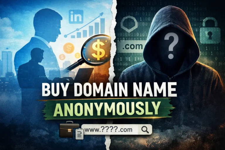 buy domain name anonymously